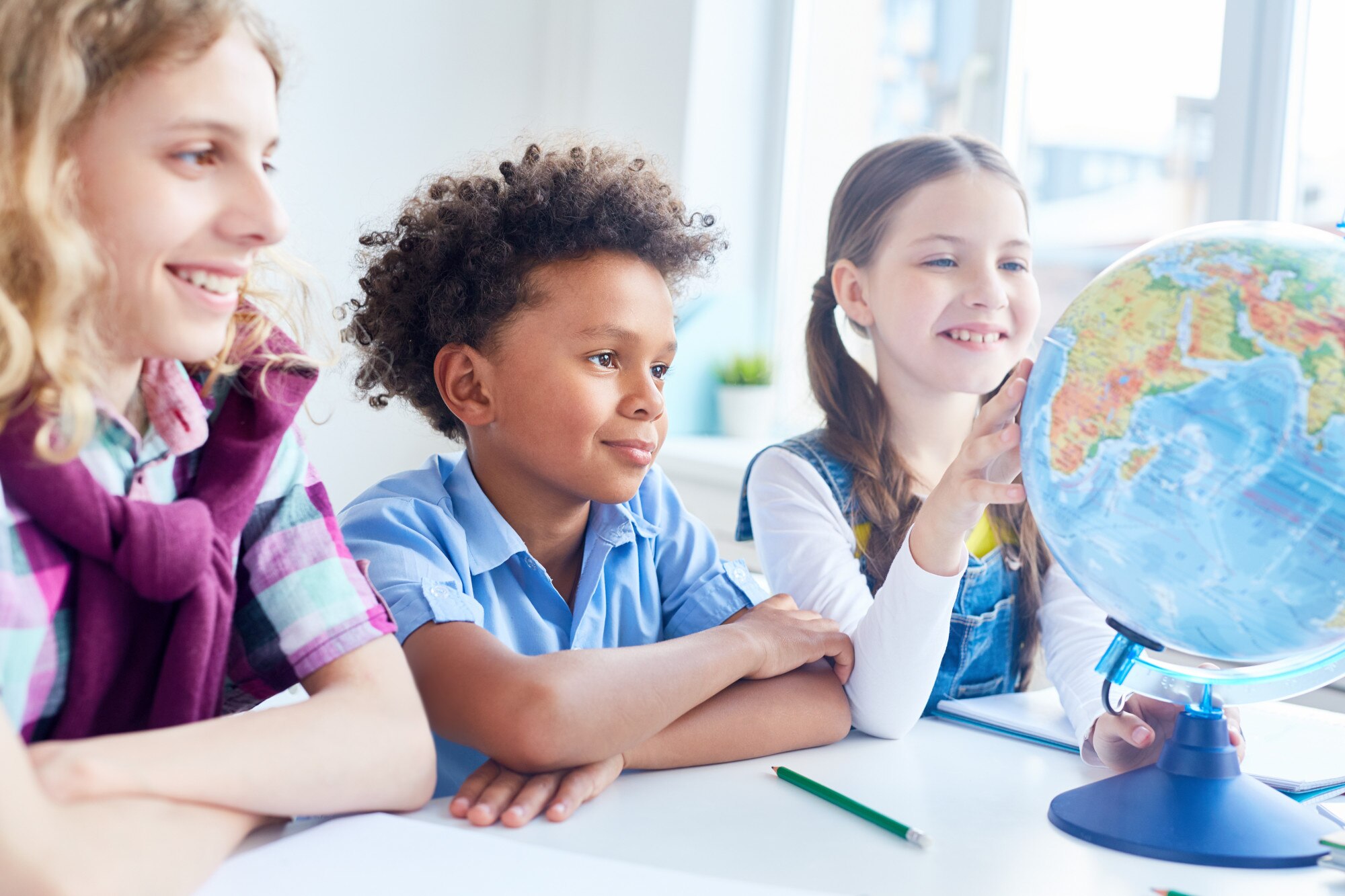 Children learning in a classroom funded by verified donations