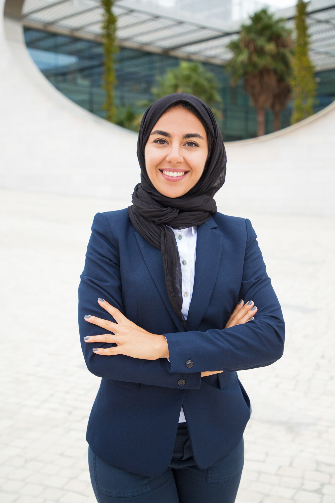 Confident Muslim businesswoman entrepreneur